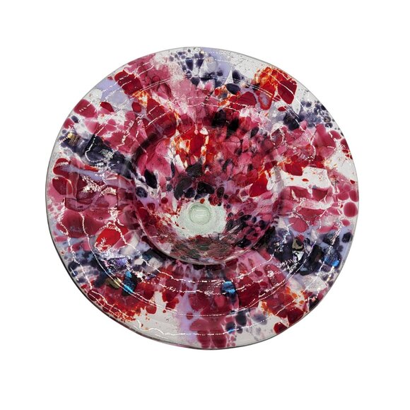 Domsky Glass Compote Signed 2013 - Picture 2 of 4